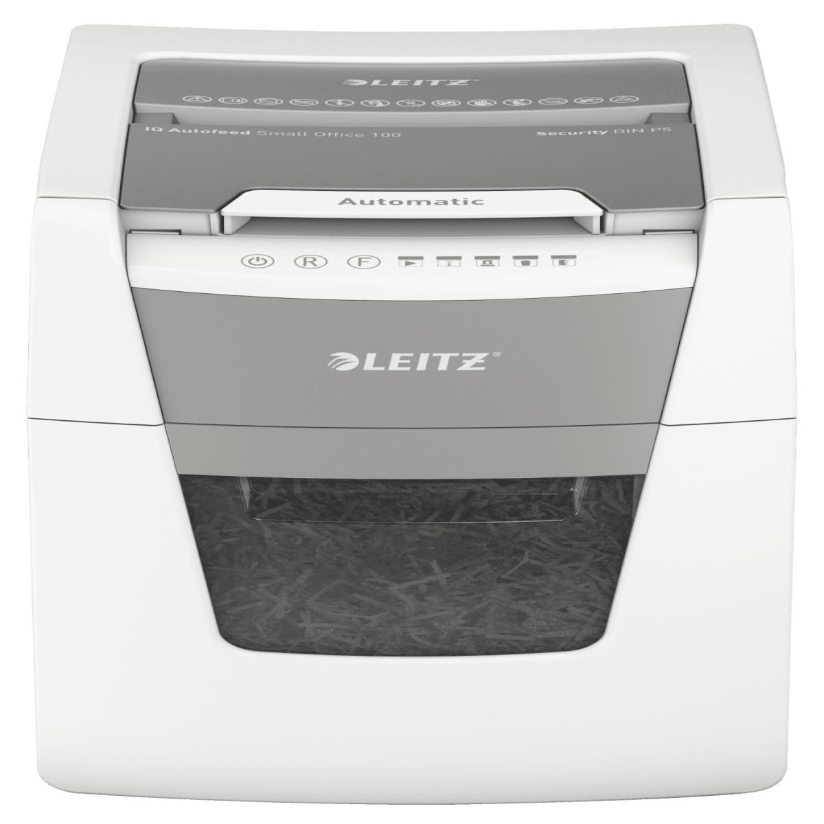 Leitz P5 34L paper shredder Micro-cut shredding 55 dB 22 cm Black, Grey, Silver, White