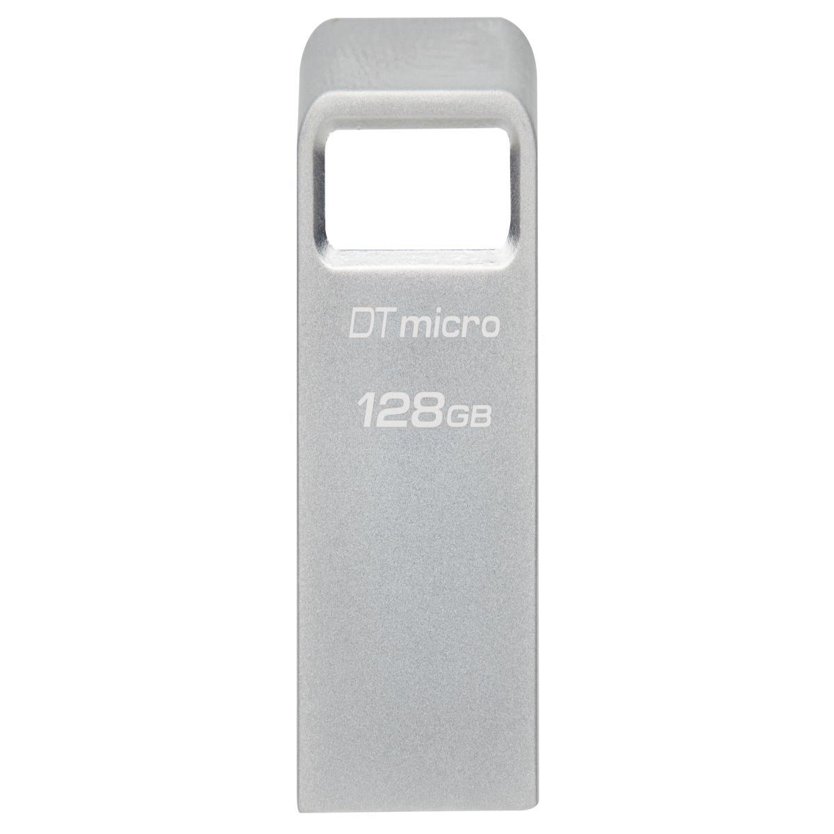 Kingston DTMC3G2/64GB 128GB DataTraveler Micro USB Flash Drive, USB 3.2, Metal Casing, Up to 200MB/s