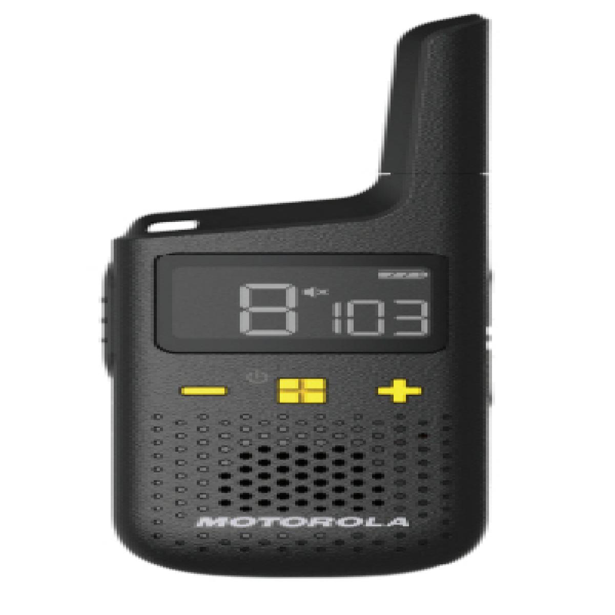 Motorola D3P01610BDLMAW two-way radio 16 channels 446.0-446.2 MHz Black