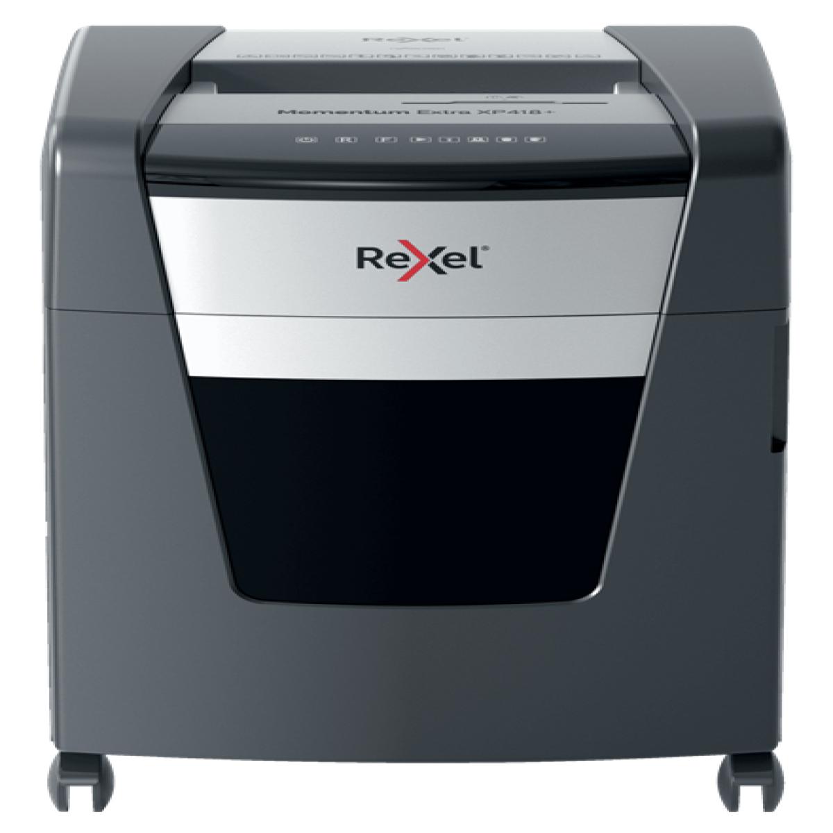 Rexel Momentum Extra XP418+ Jam Free Cross Cut Paper Shredder P4