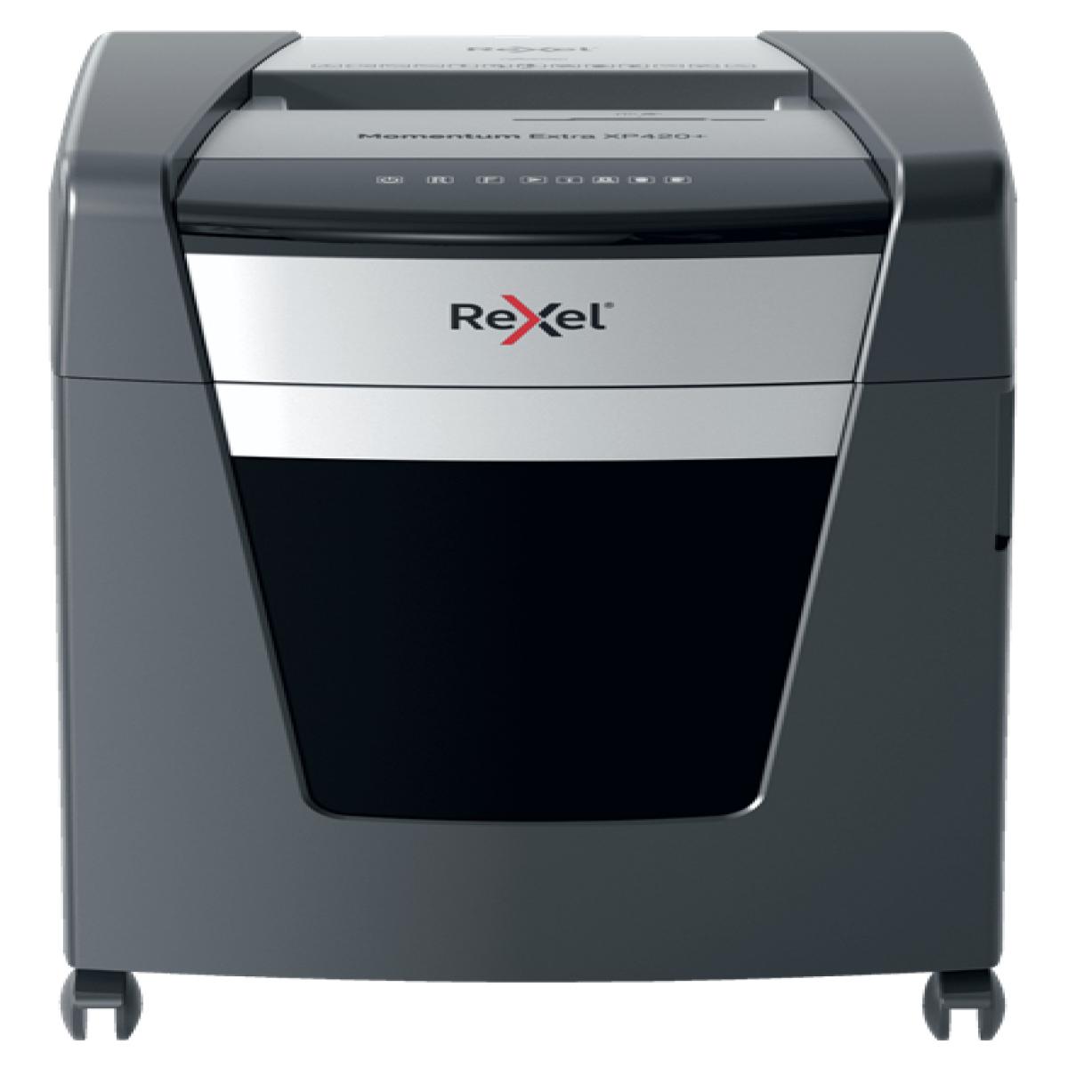 Rexel Momentum Extra XP420+ Jam Free Cross Cut Paper Shredder P4