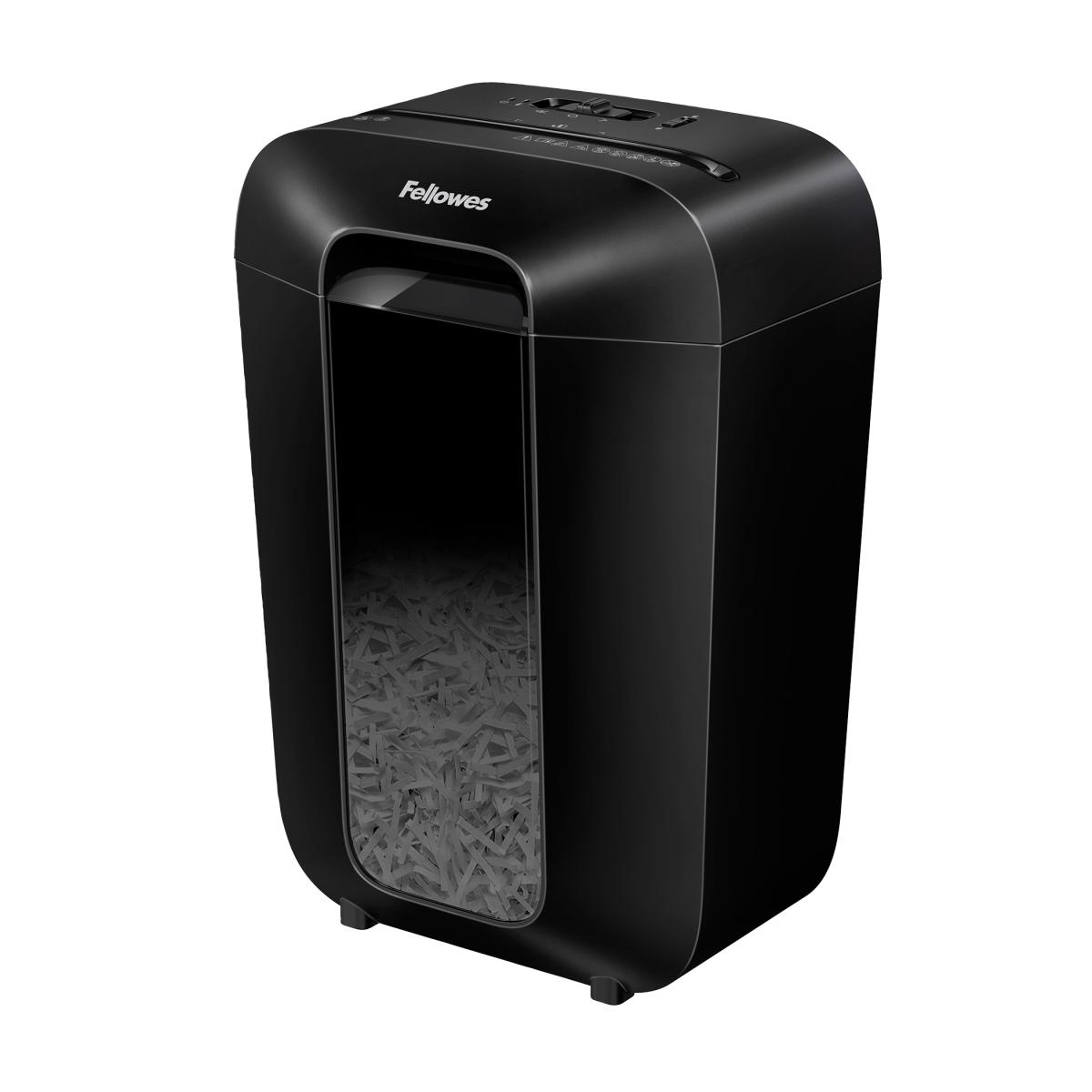 Fellowes LX Series Paper Shredder LX70 11 Sheet Cross Cut Shredder with 18 Litre Bin High Security P4 Black