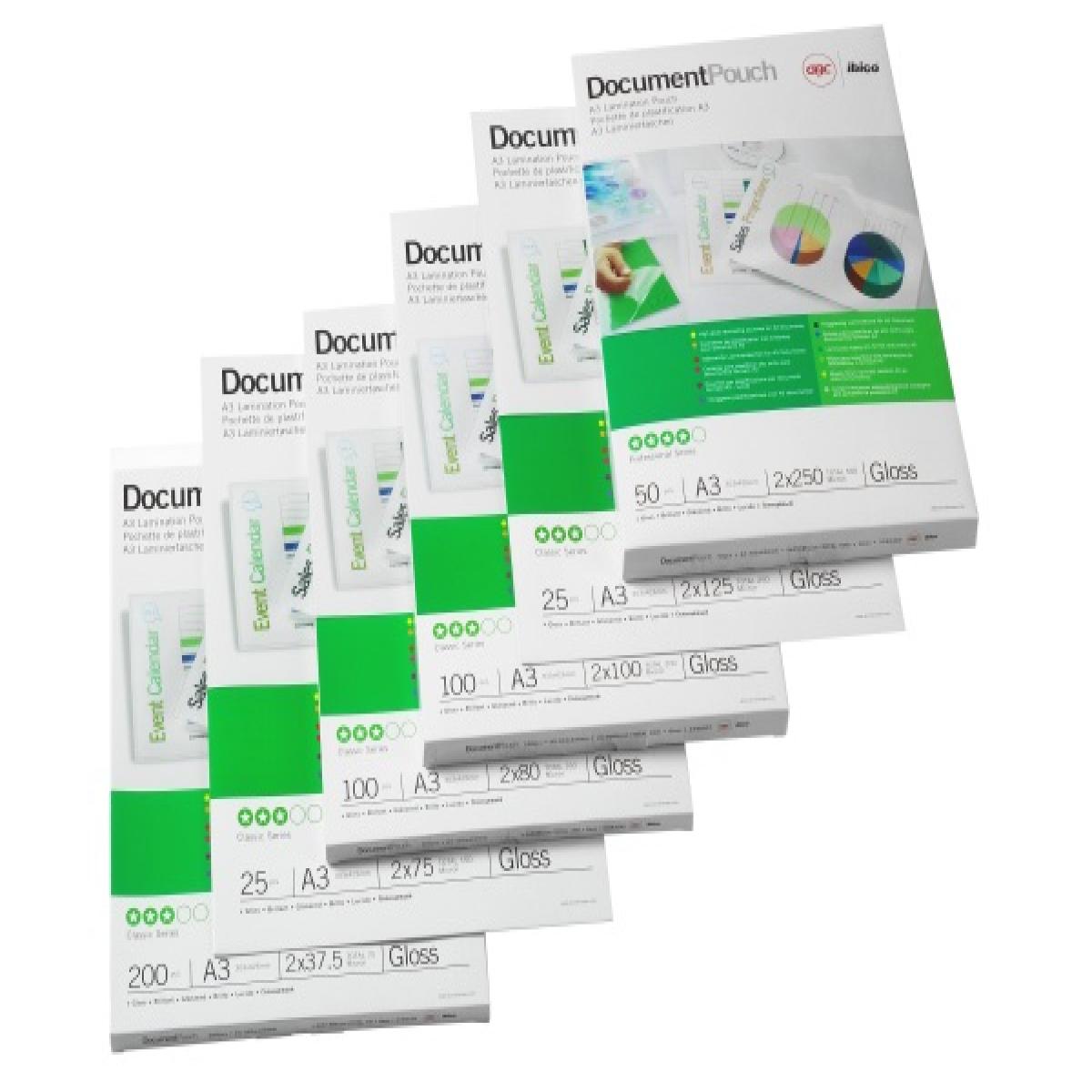 GBC Lamination Pouch A4 Matt / Gloss 75 Micron