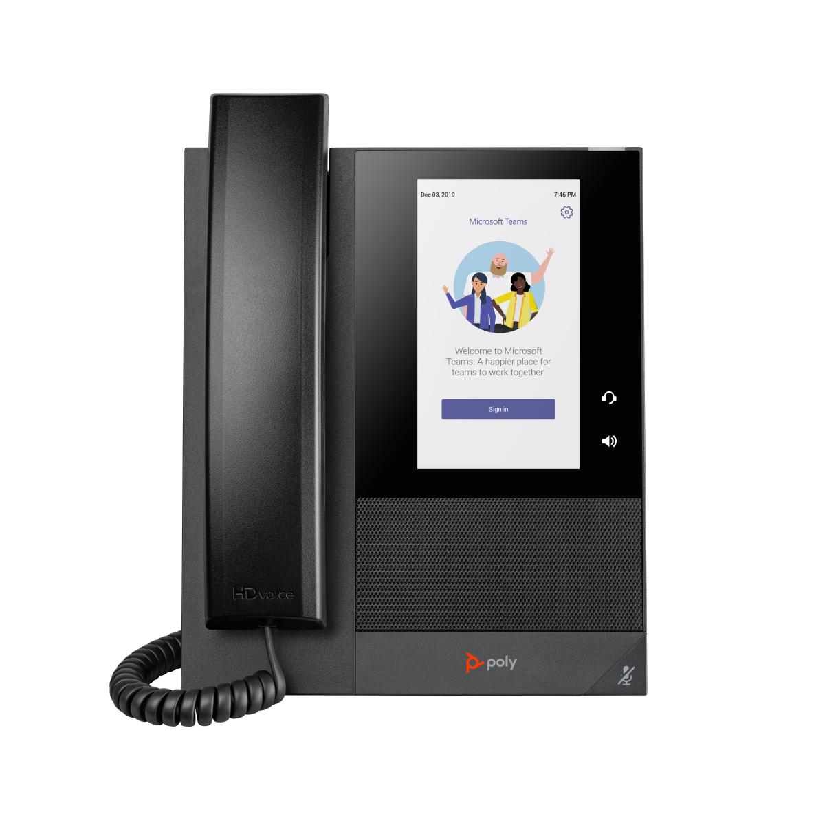 HP Poly CCX 400 Business Media Phone for Microsoft Teams and PoE-enabled