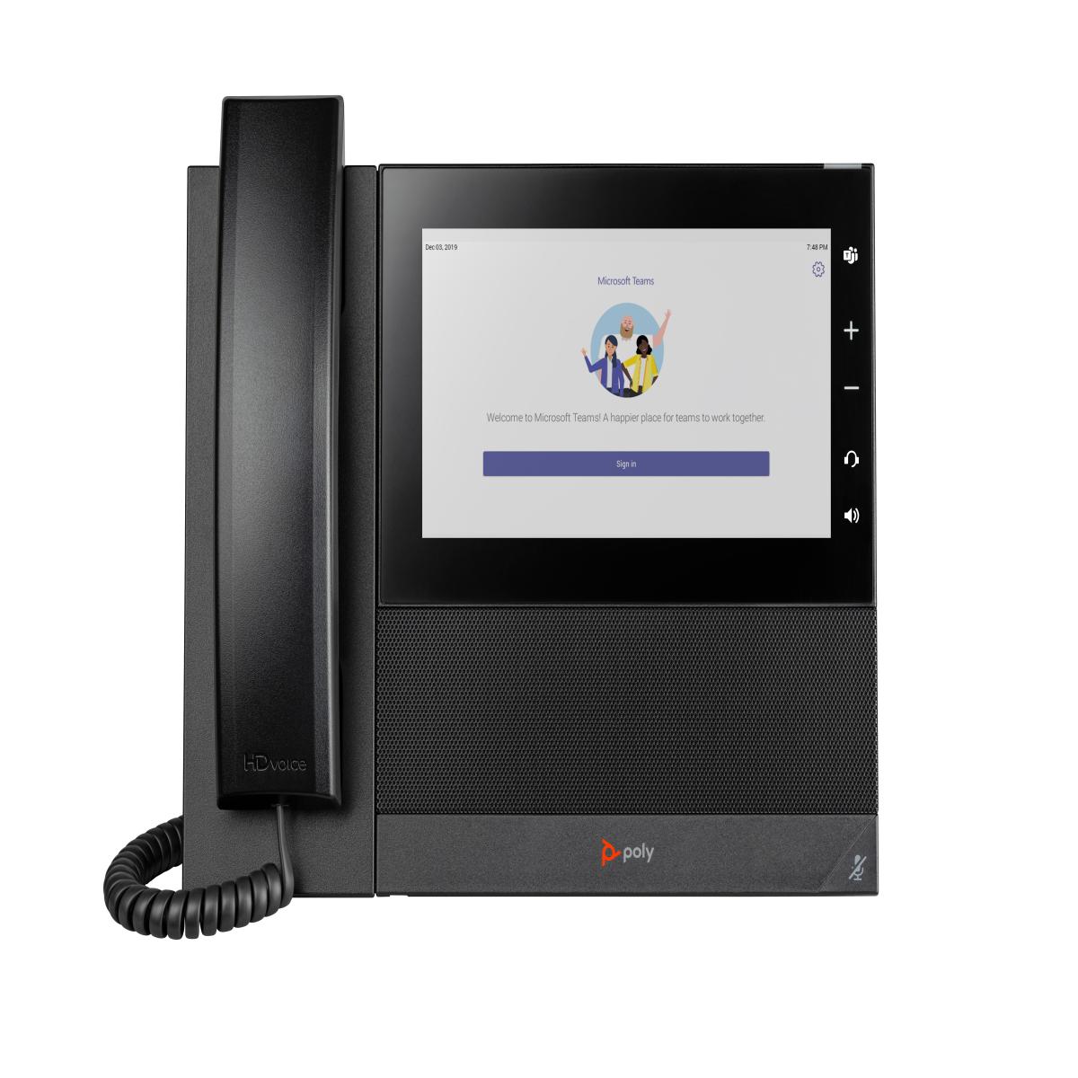 HP Poly CCX 600 Business Media Phone for Microsoft Teams and PoE-enabled