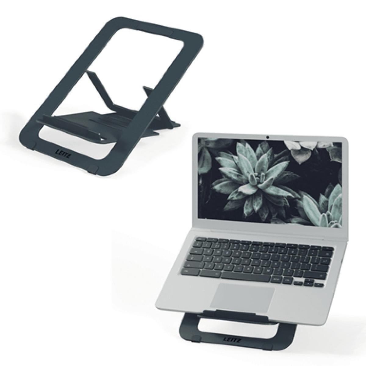 Leitz Ergo Aluminium Ultra-Flat Adjustable Laptop Stand