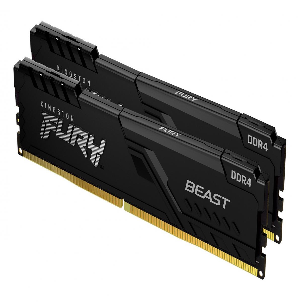 Kingston Technology FURY Beast 32GB 2666MT/s DDR4 CL16 DIMM (Kit of 2) Black