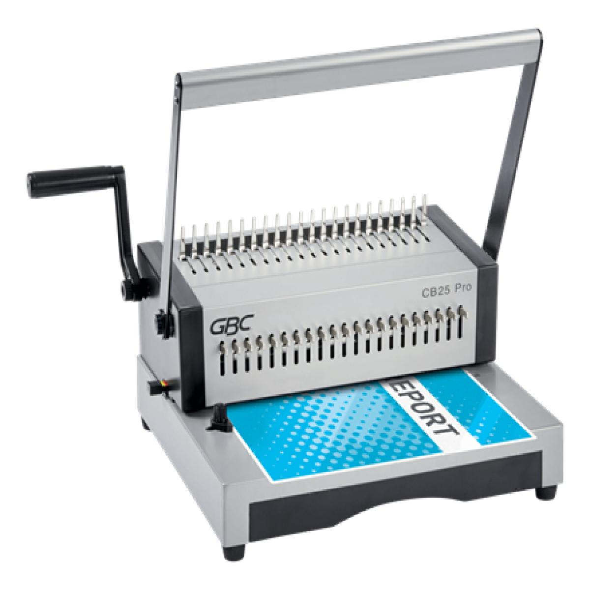 GBC CB25 Pro Heavy Duty Manual Punch and Comb Binding Machine Capacity 500 A4 Sheets