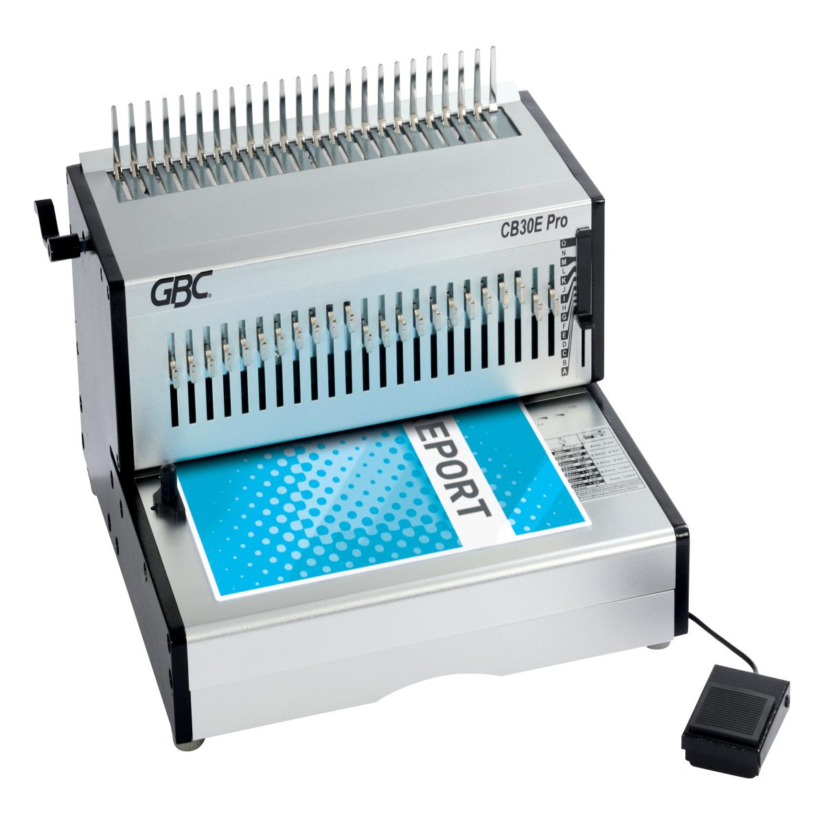 GBC CB30E Pro Heavy Duty Electric Punch and Comb Binding Machine Capacity 500 A4 Sheets