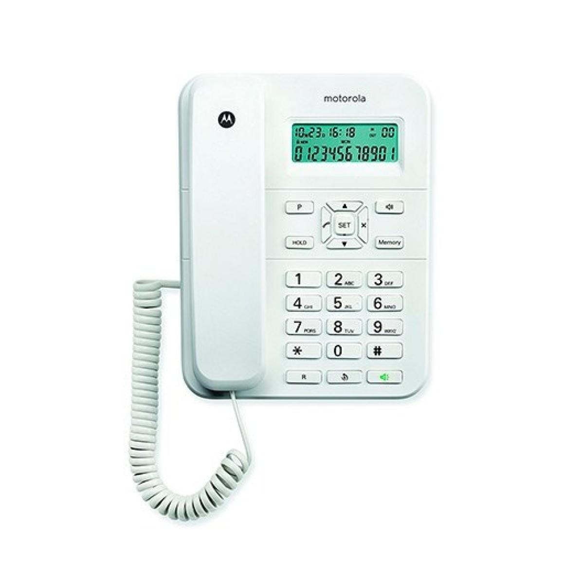 Motorola CT202 Analog telephone Caller ID White