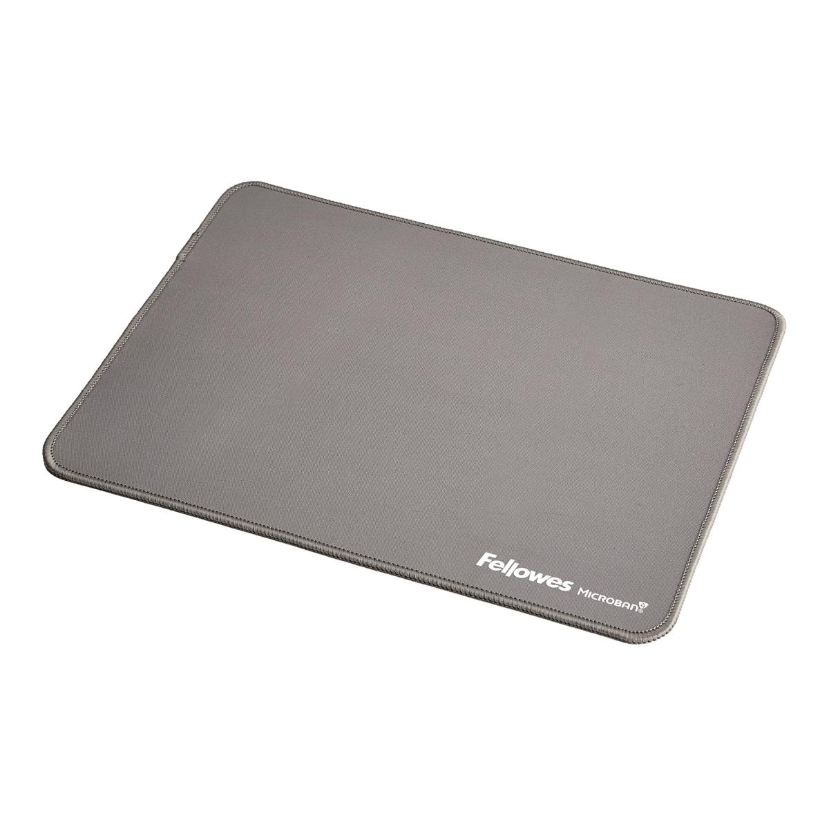 Fellowes Breyta XL Mouse Mat with Non-Slip Base XL Mouse Pad with Antibacterial Protection Grey