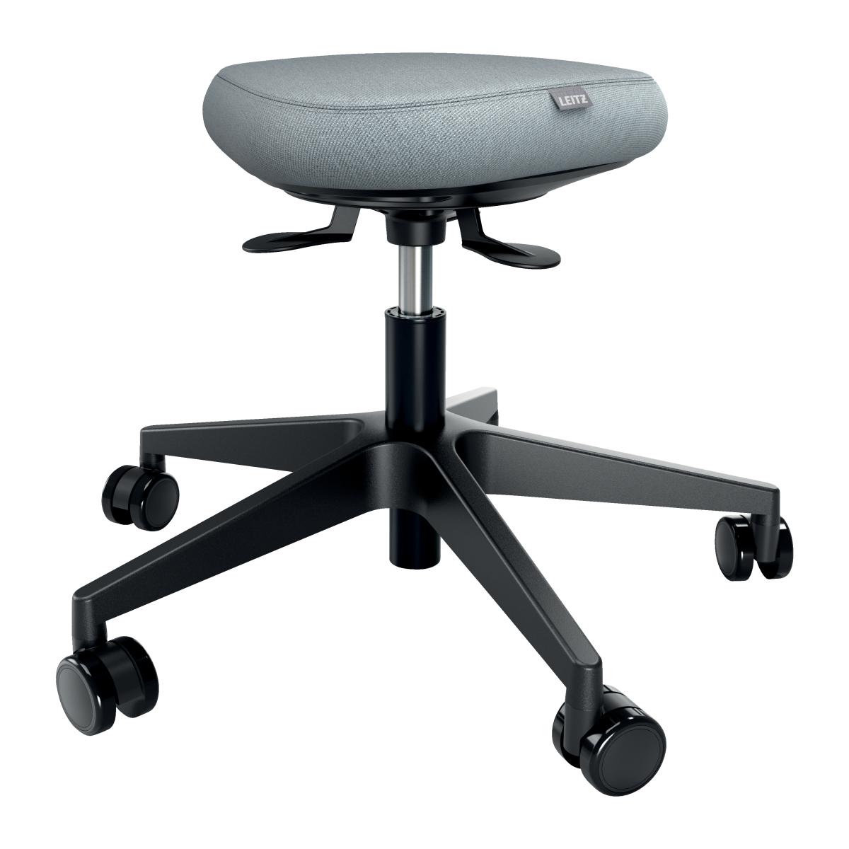 Leitz Ergo Active Sitting Stool with Wheels and Wobble Comfort Seat