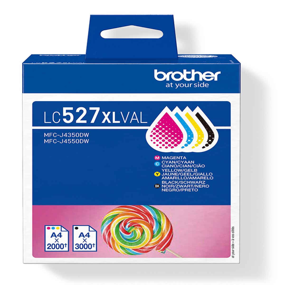 Brother Genuine LC527XLVAL Ink Cartridge Value Pack