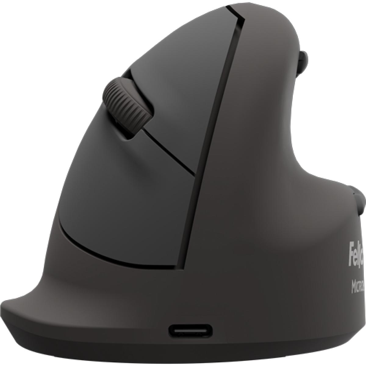 Fellowes Vertical Wireless Mouse Breyta Plus+ Ergonomic Right Handed Vertical Mouse with Antibacterial Protection Large