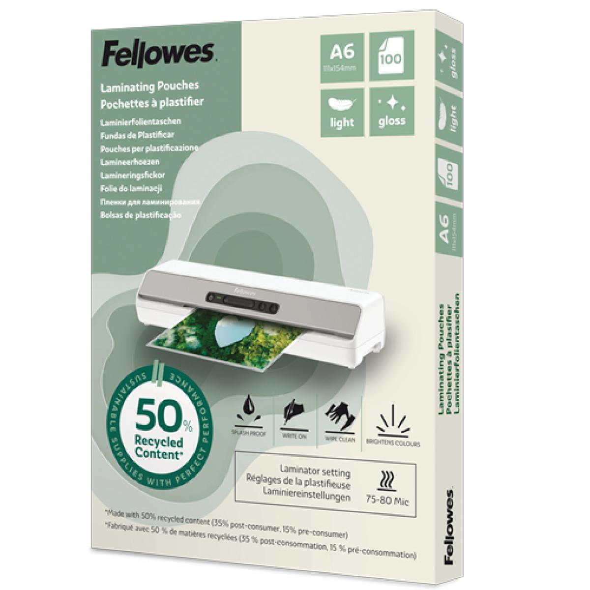 Fellowes 100143441 laminator pouch 100 pc(s)