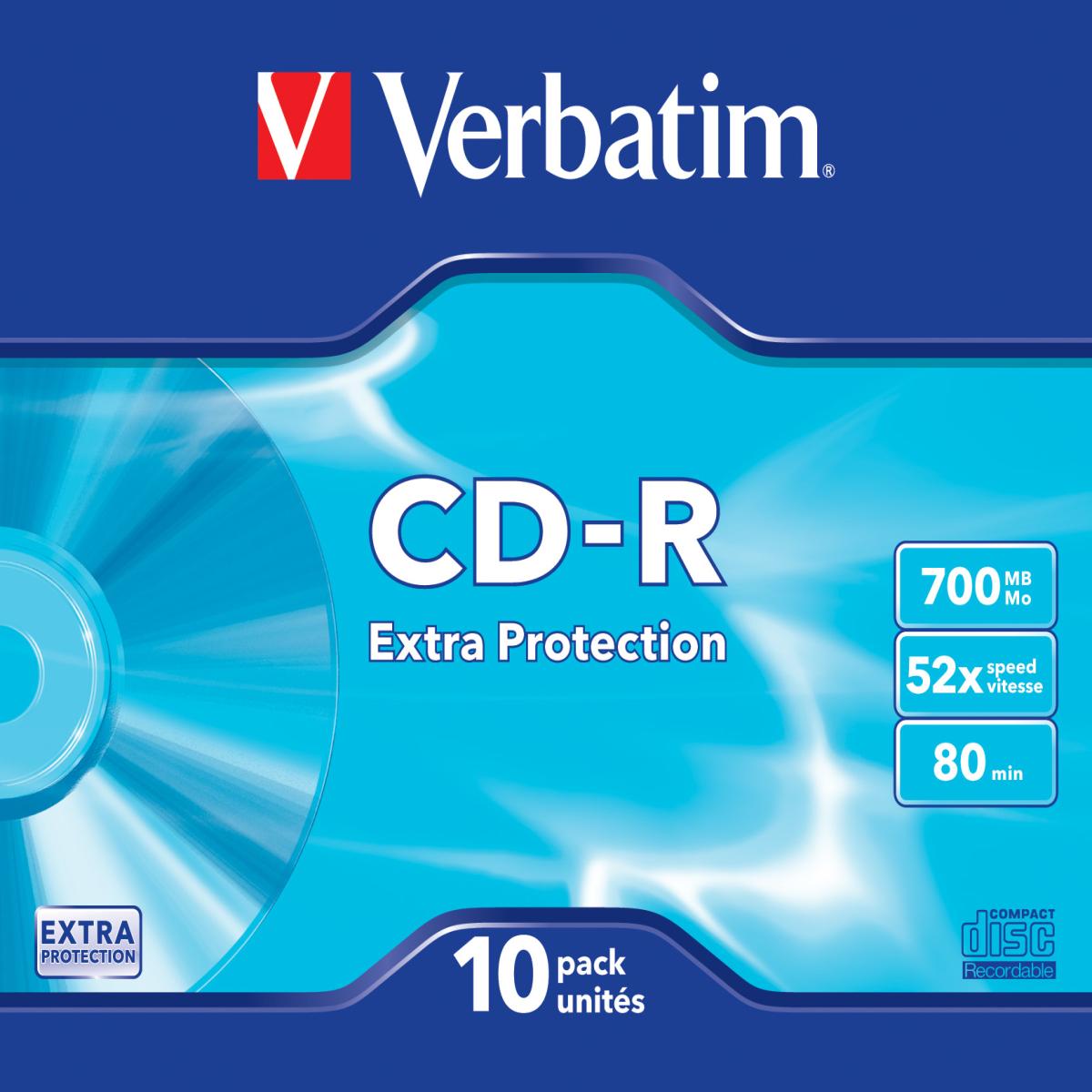 Verbatim CD-R Extra Protection 700 MB 52x 10 pc(s)