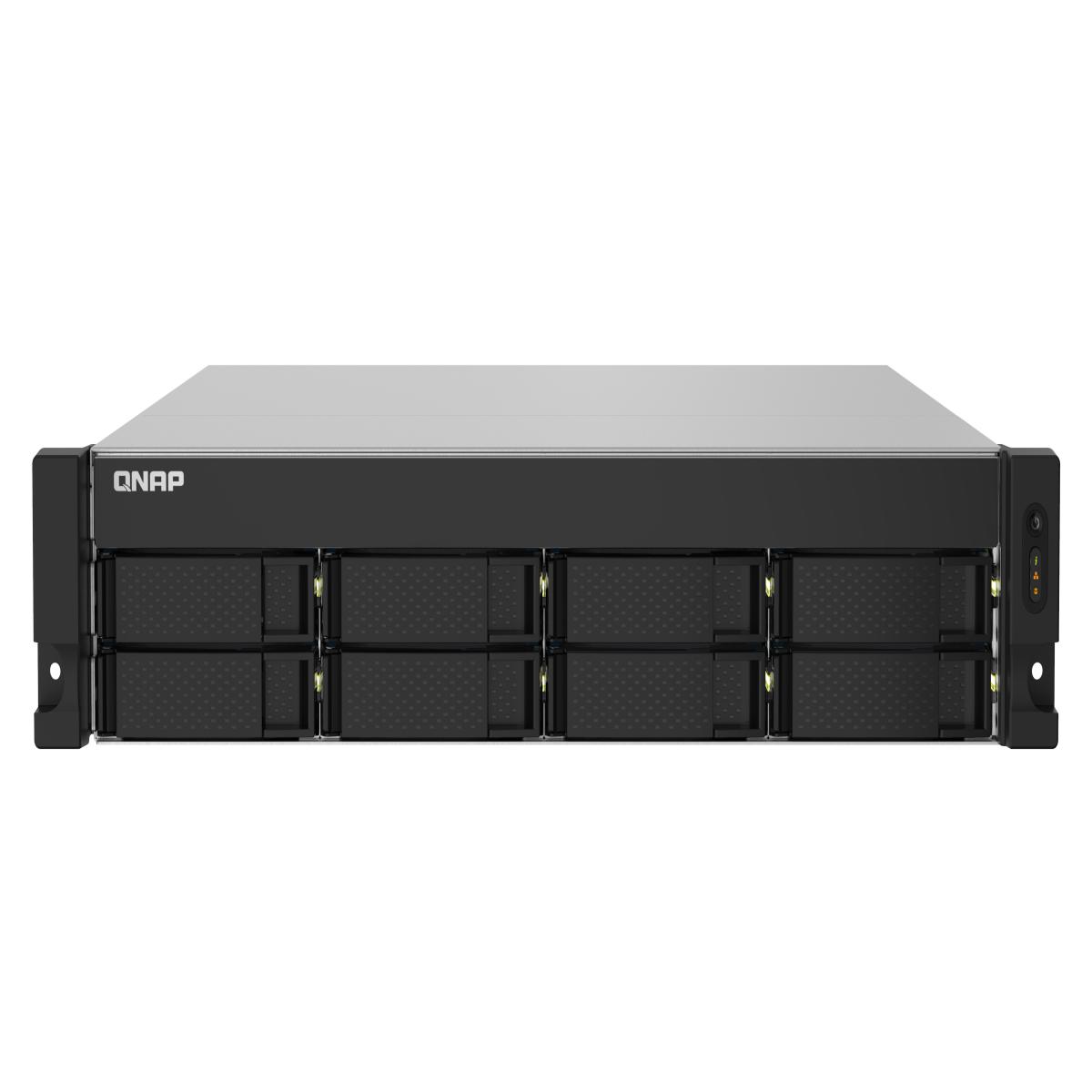 QNAP TS-832PXU-RP-4G NAS Rack (2U) Annapurna Labs AL324 4 GB DDR4 32 TB HDD QNAP Turbo System Black