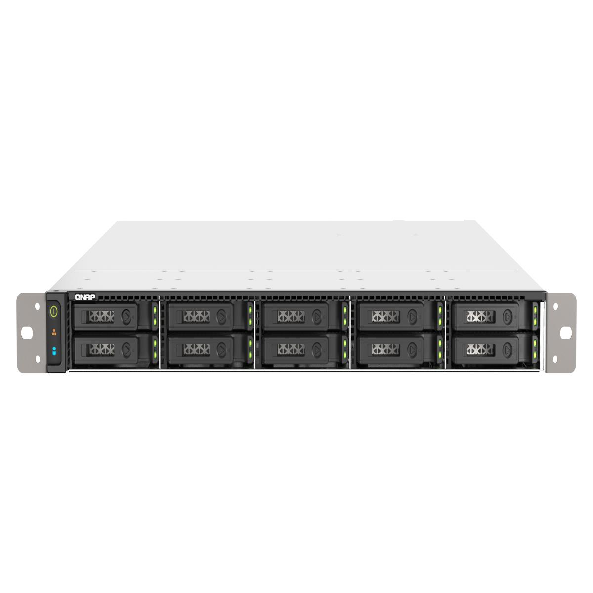 QNAP TS-h1090FU NAS Rack (1U) EPYC 7302P 128 GB DDR4 0 TB QuTS hero Black, Grey