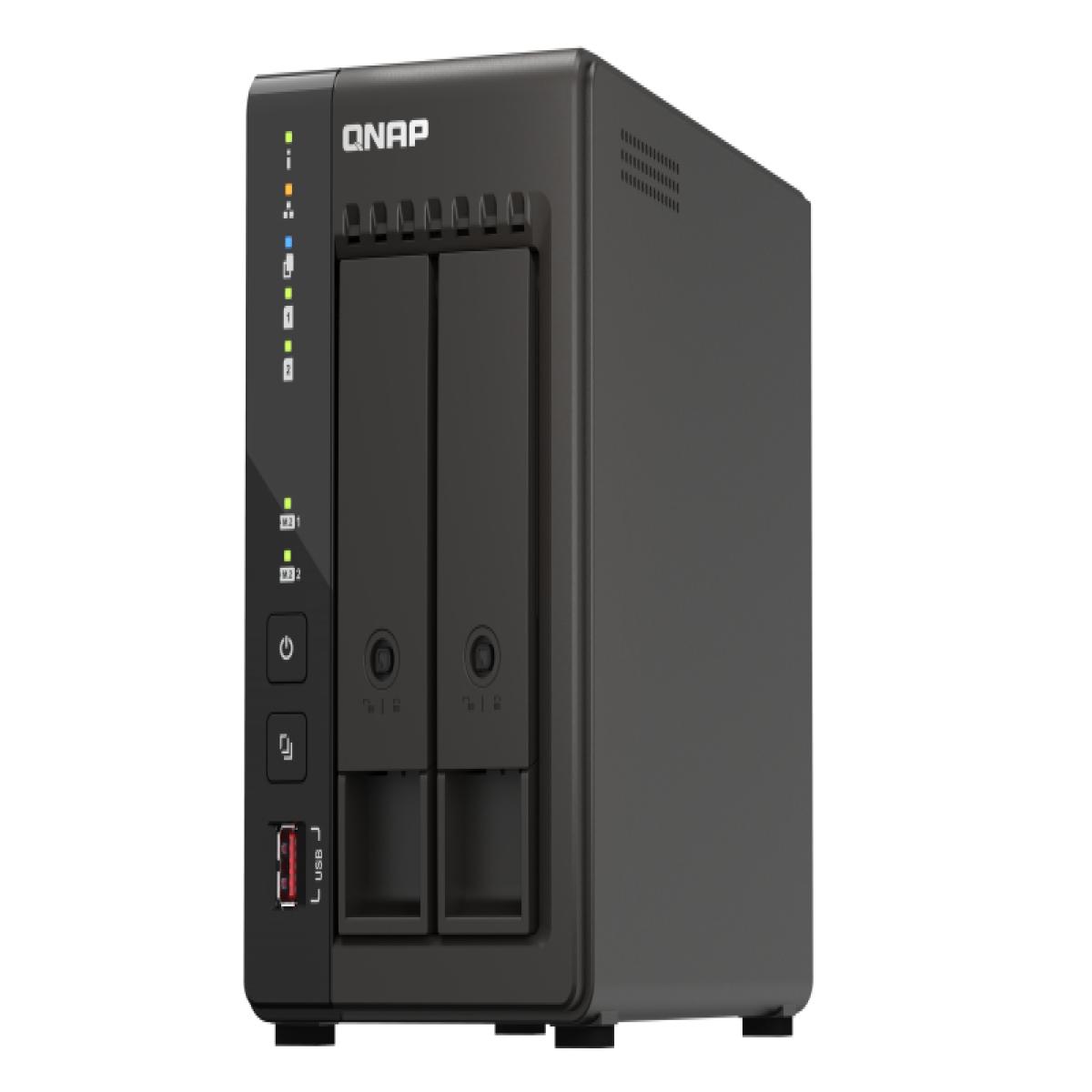 QNAP TS-253E NAS Tower Intel® Celeron® J6412 8 GB 20 TB HDD QNAP QTS Black