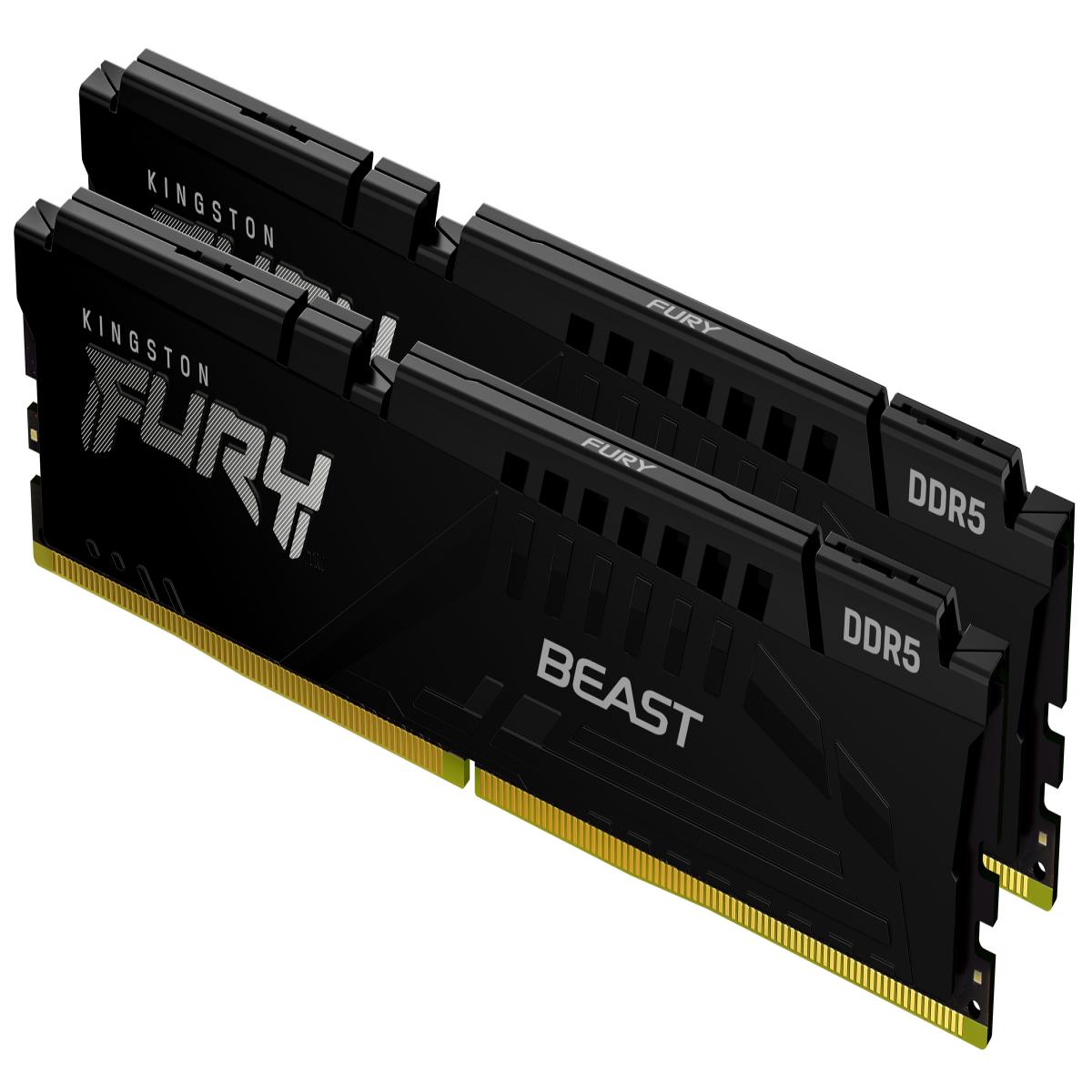 Kingston Technology FURY Beast 32GB 4800MT/s DDR5 CL38 DIMM (Kit of 2) Black