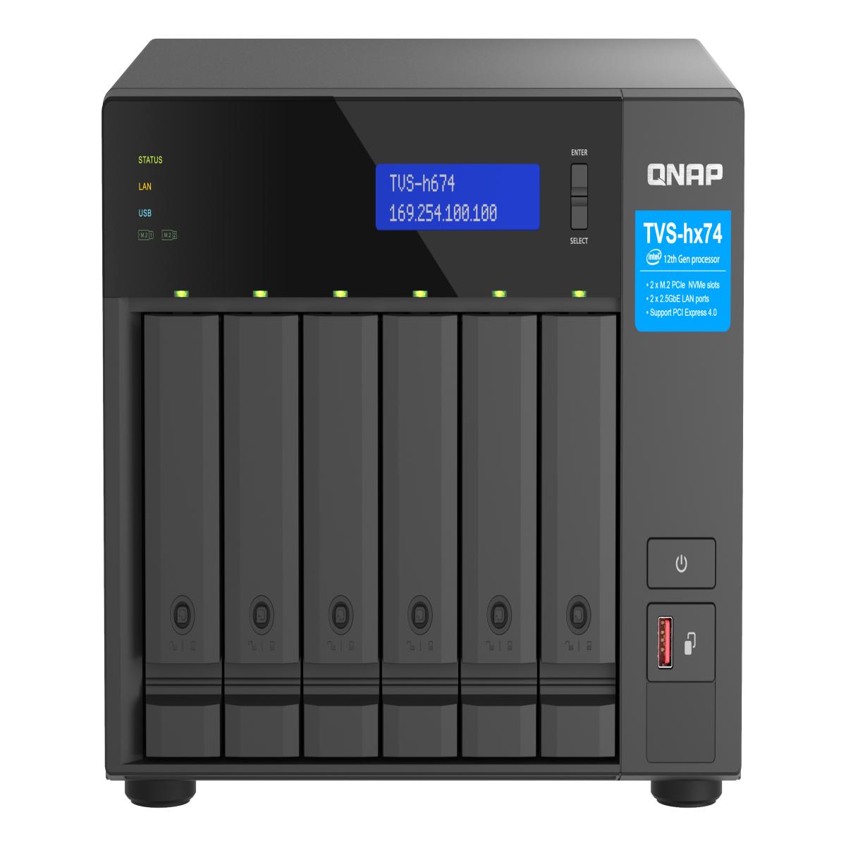 QNAP TVS-H674-I3-16G/60TB IW