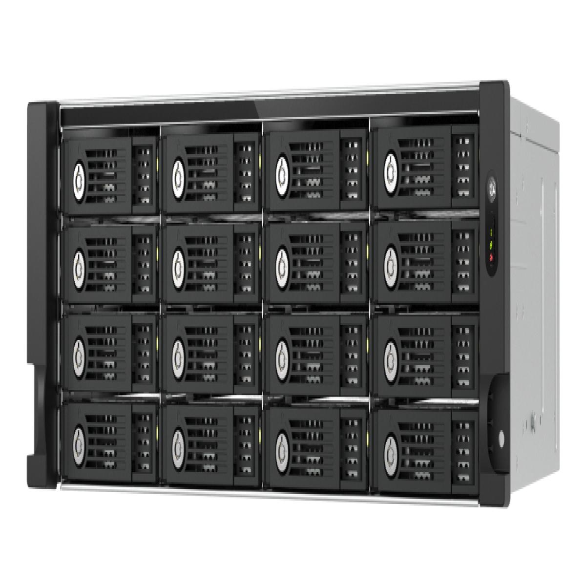 QNAP TL-R1600PES-RP storage drive enclosure HDD/SSD enclosure Black, Grey 2.5/3.5"