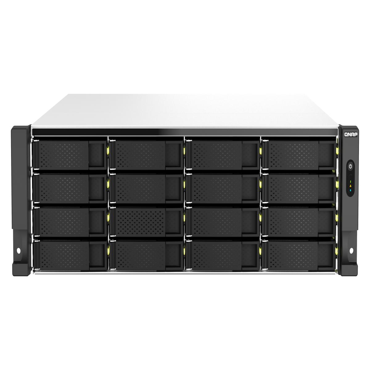 QNAP TS-h2287XU-RP NAS Rack (3U) Intel Xeon E E-2378 64 GB DDR4 128 TB QuTS hero Aluminium, Black
