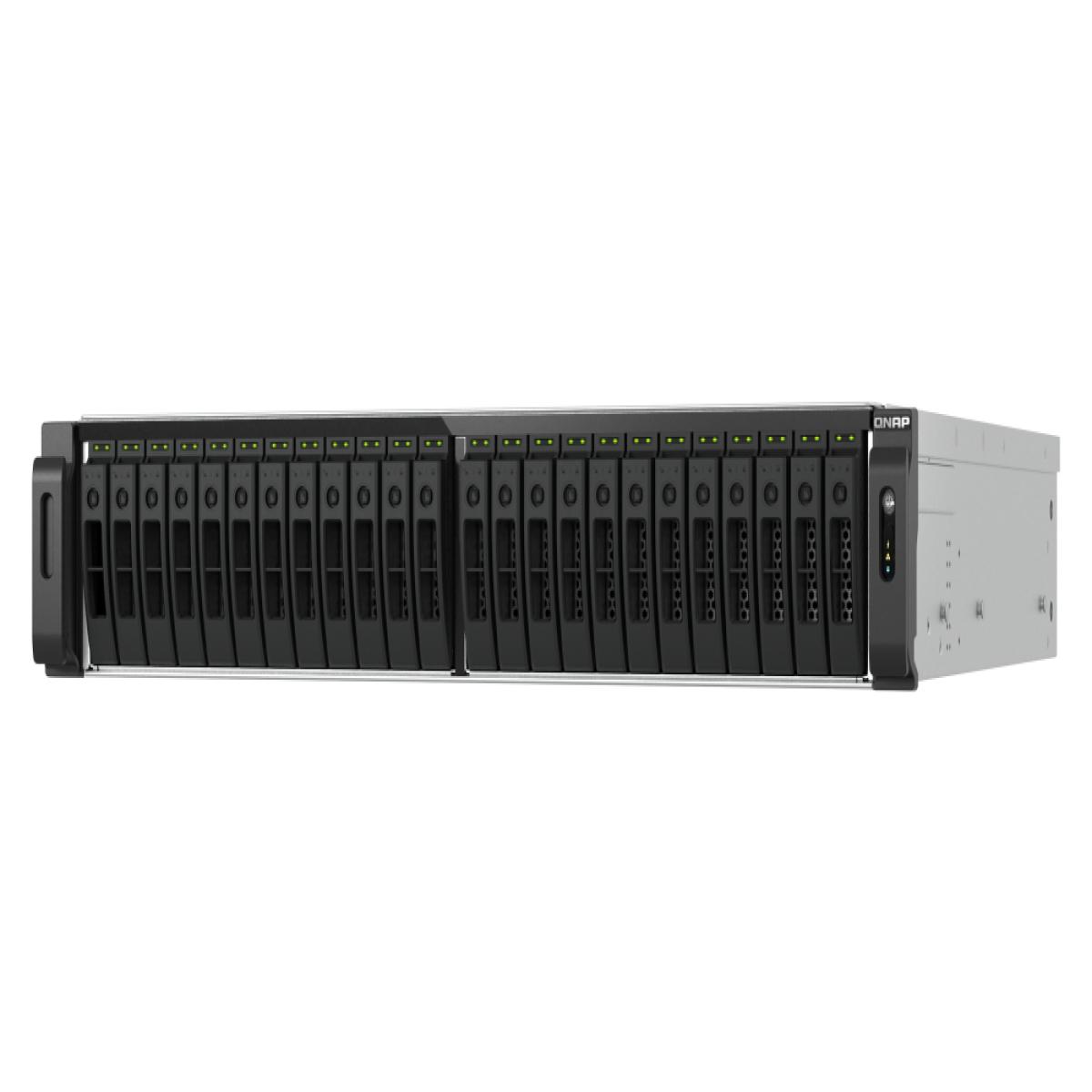 QNAP TS-H3077AFU-R7-64G NAS/storage server Rack (2U) AMD Ryzen™ 5 64 GB DDR5 0 TB QuTS hero Black, Metallic