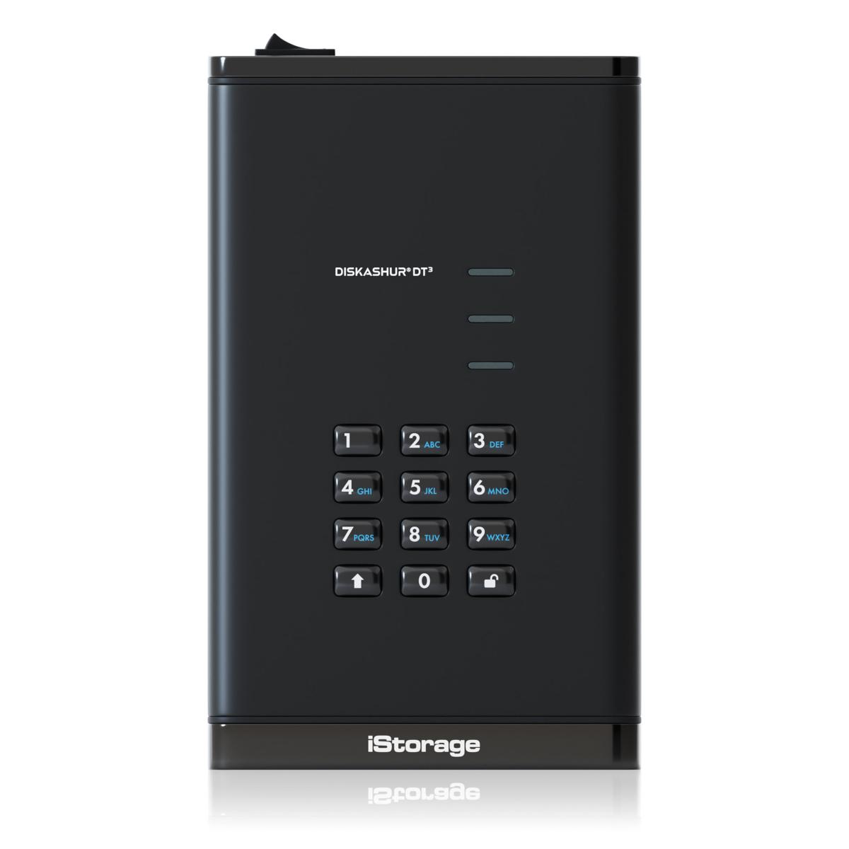 iStorage diskAshur DT³ HDD 8TB | Secure Portable Desktop Drive |FIPS 140-3 Level 3 pending| AES-XTS 256-bit Hardware Encryption | Common Criteria EAL5+ (Hardware Certified) | PIN protected | OS & Platform Independent |GDPR, TAA Compliant|Brute force hack