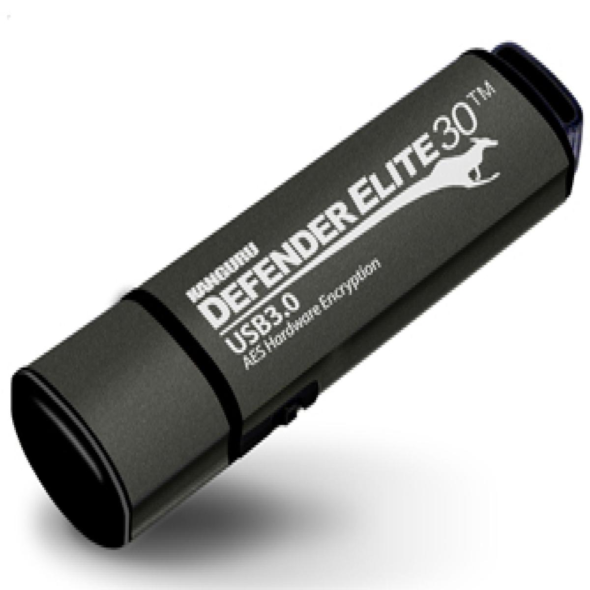 iStorage Kanguru Defender Elite30™ USB 3.0 32GB| Secure Flash Drive | FIPS 197 Certified, 256-bit AES hardware encryption (XTS Mode) | TAA Compliant|