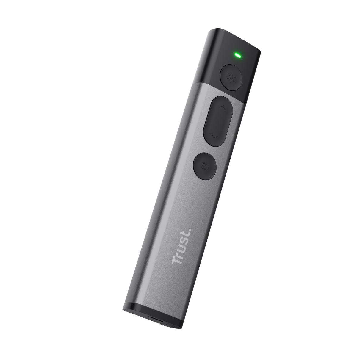 Trust Kazun wireless presenter RF Aluminium, Black