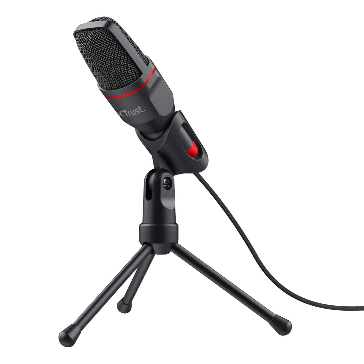 Trust GXT 212 Black, Red PC microphone