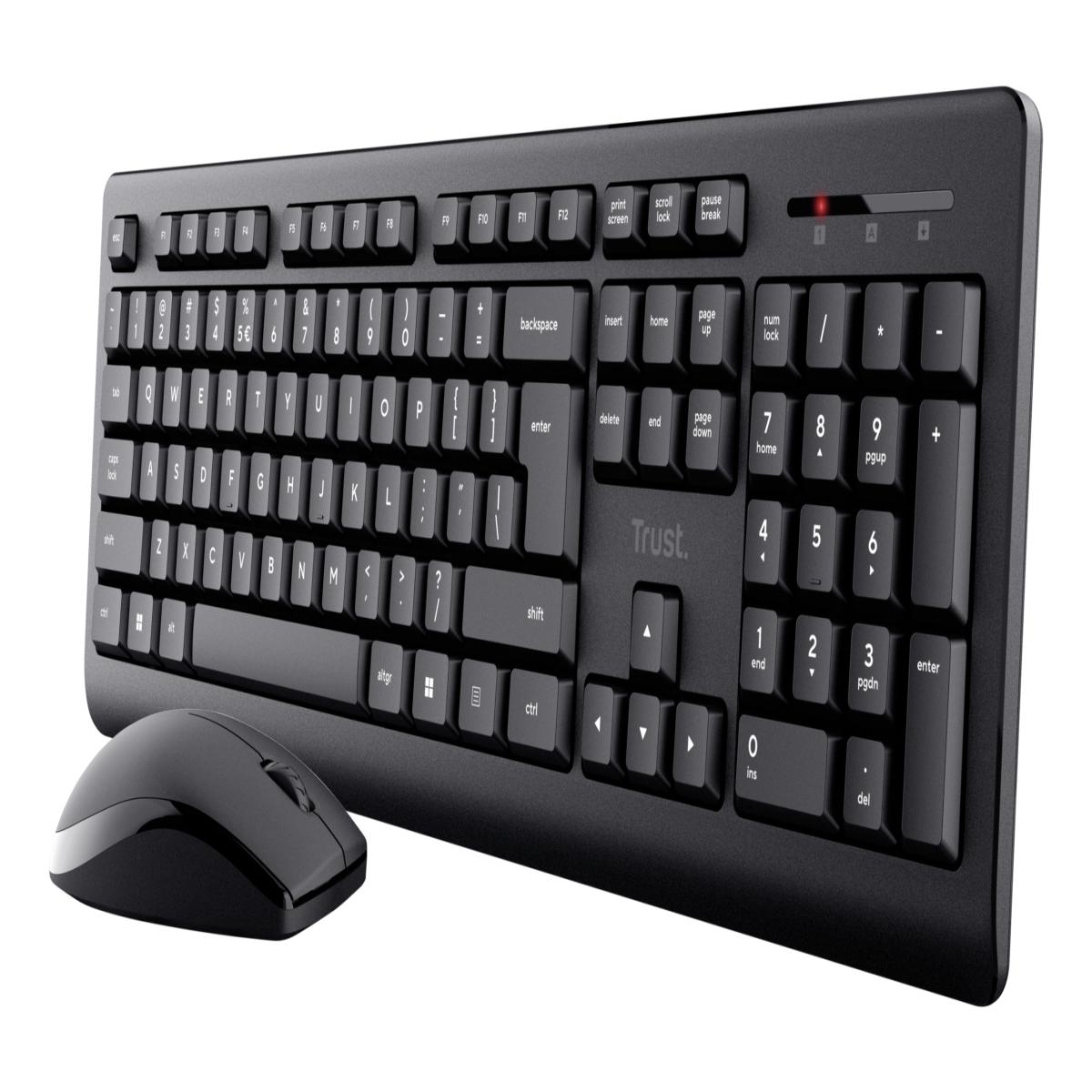 Trust Primo keyboard Mouse included Office RF Wireless QWERTY UK English Black