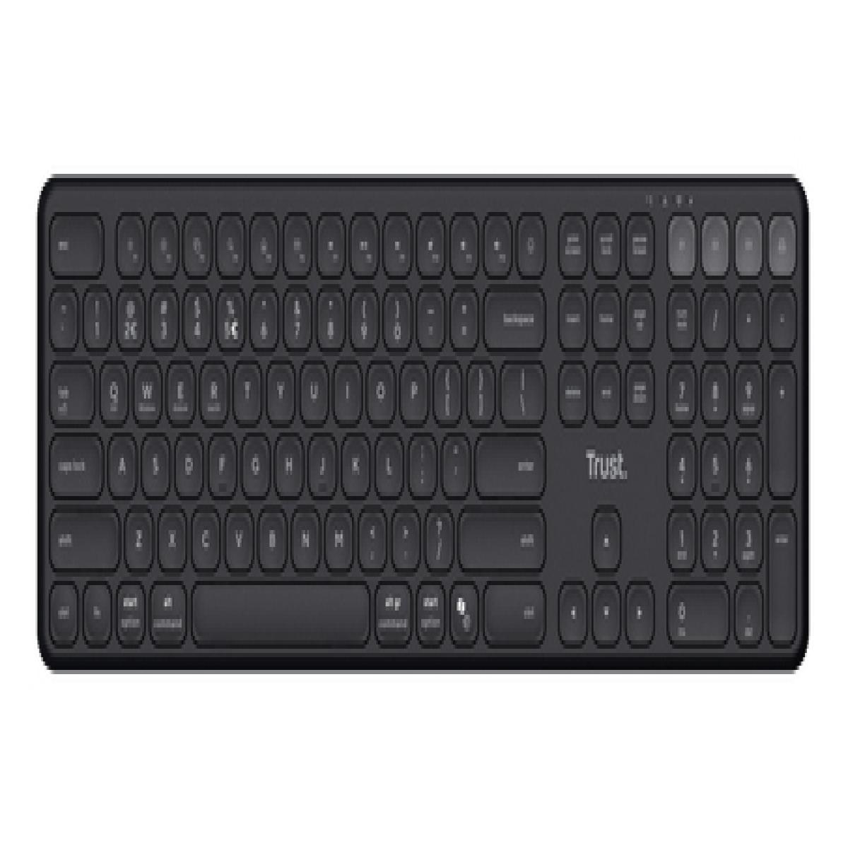 Trust Vaiya Multi-device wireless keyboard - Black
