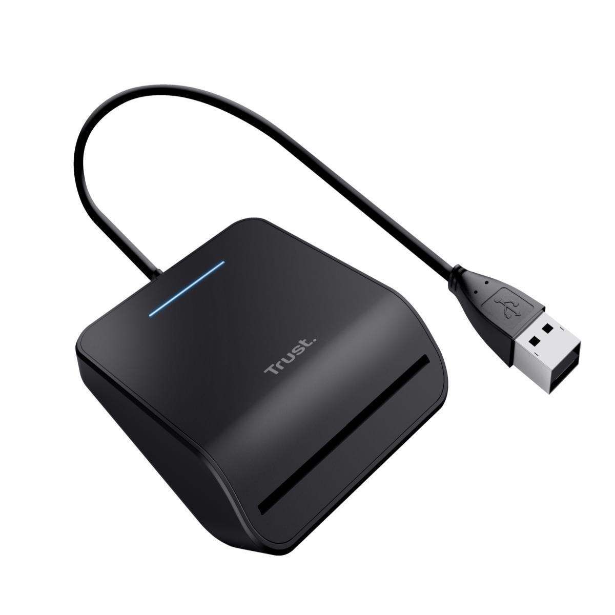 Trust Primo smart card reader Indoor USB CardBus+USB 2.0 Black