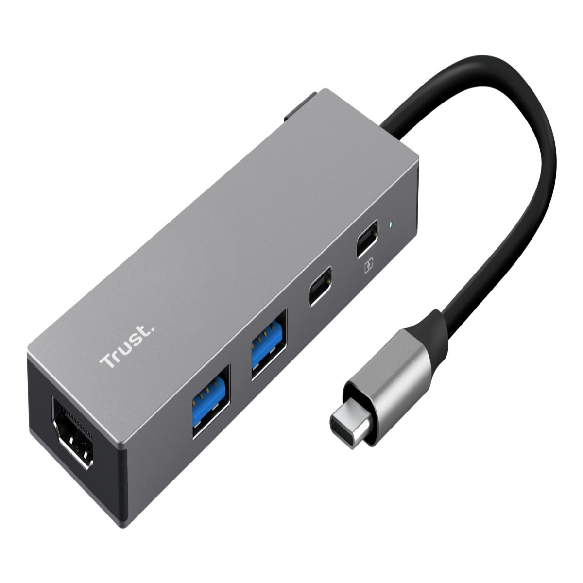 Trust 26062 interface hub USB Type-C Grey