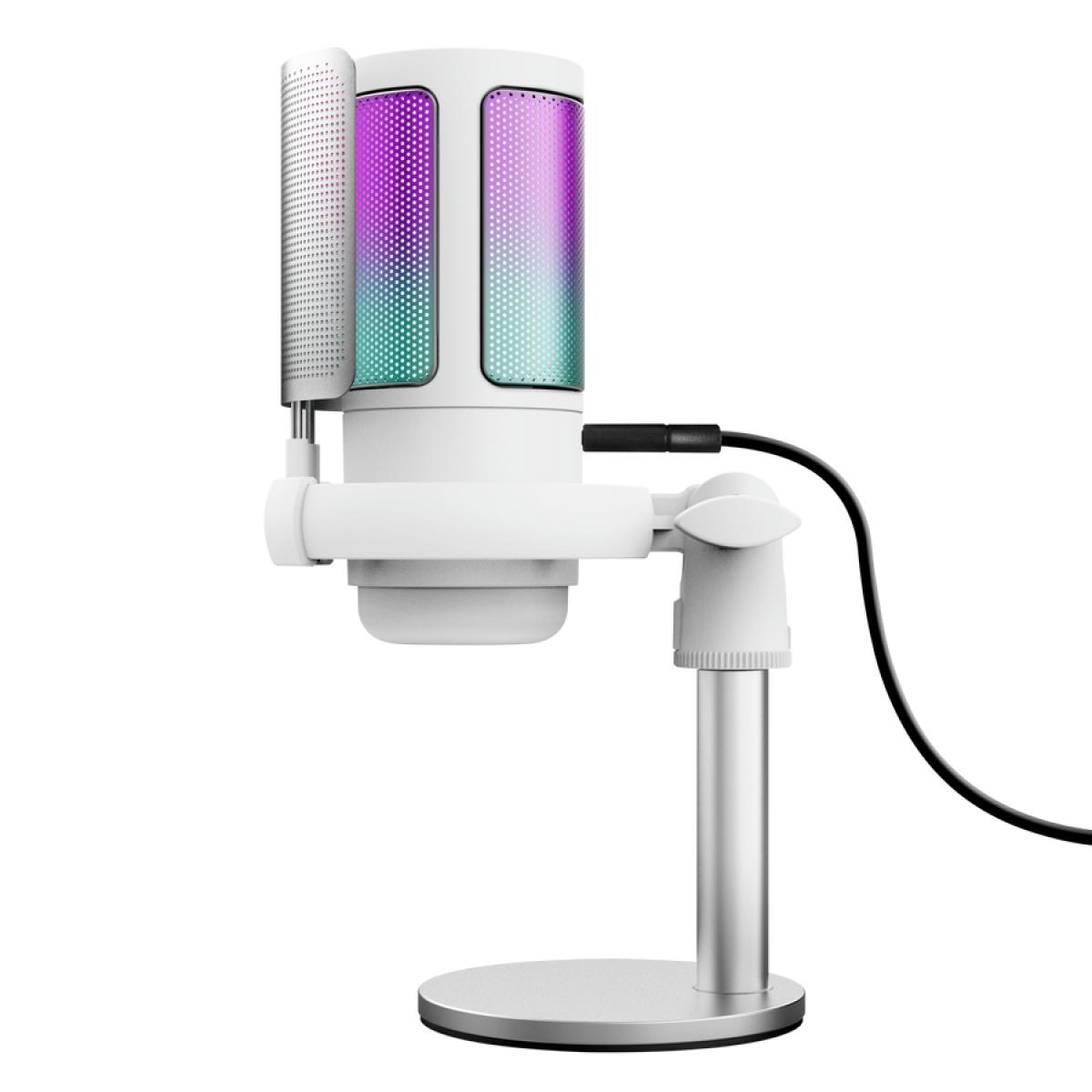 Trust GXT 238W Auron Grey, White Podcast microphone