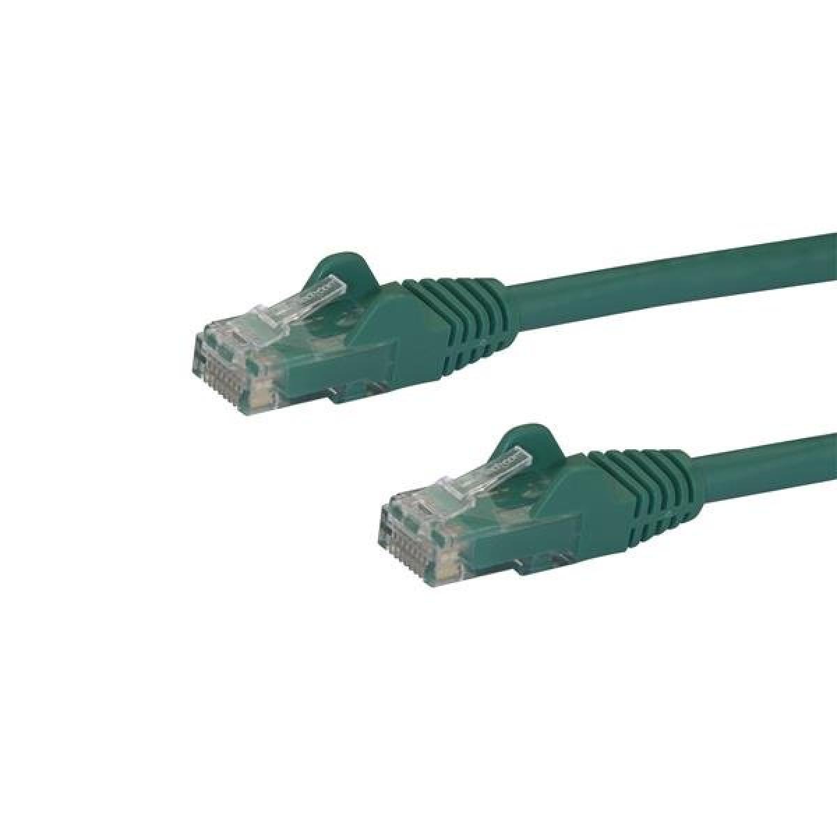 StarTech.com 1m CAT6 Ethernet Cable - Green CAT 6 Gigabit Ethernet Wire -250MHz 100W PoE RJ45 UTP Network/Patch Cord Snagless w/Strain Relief Individually Tested