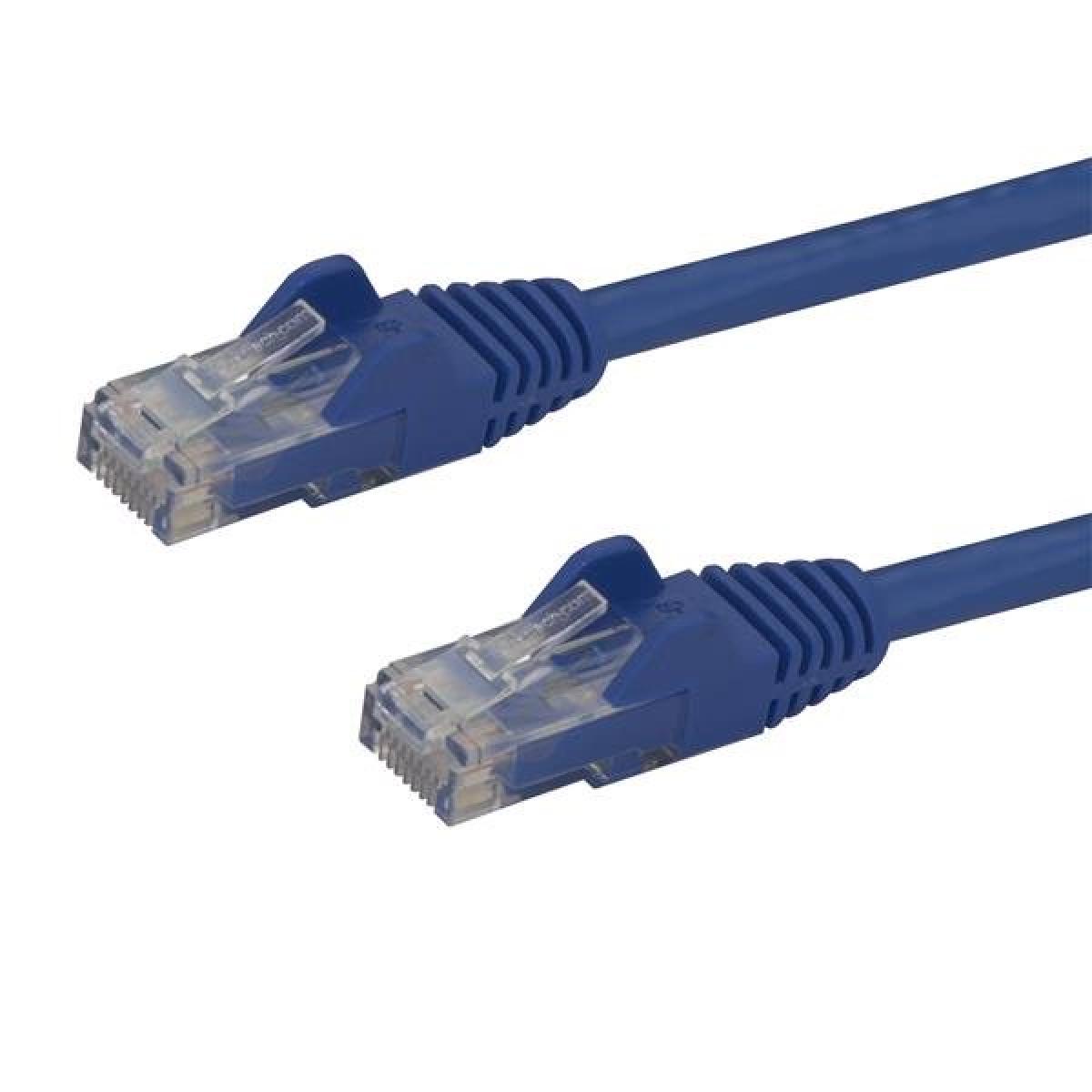 StarTech.com 50cm CAT6 Ethernet Cable - Blue CAT 6 Gigabit Ethernet Wire -250MHz 100W PoE RJ45 UTP Network/Patch Cord Snagless w/Strain Relief Individually Tested