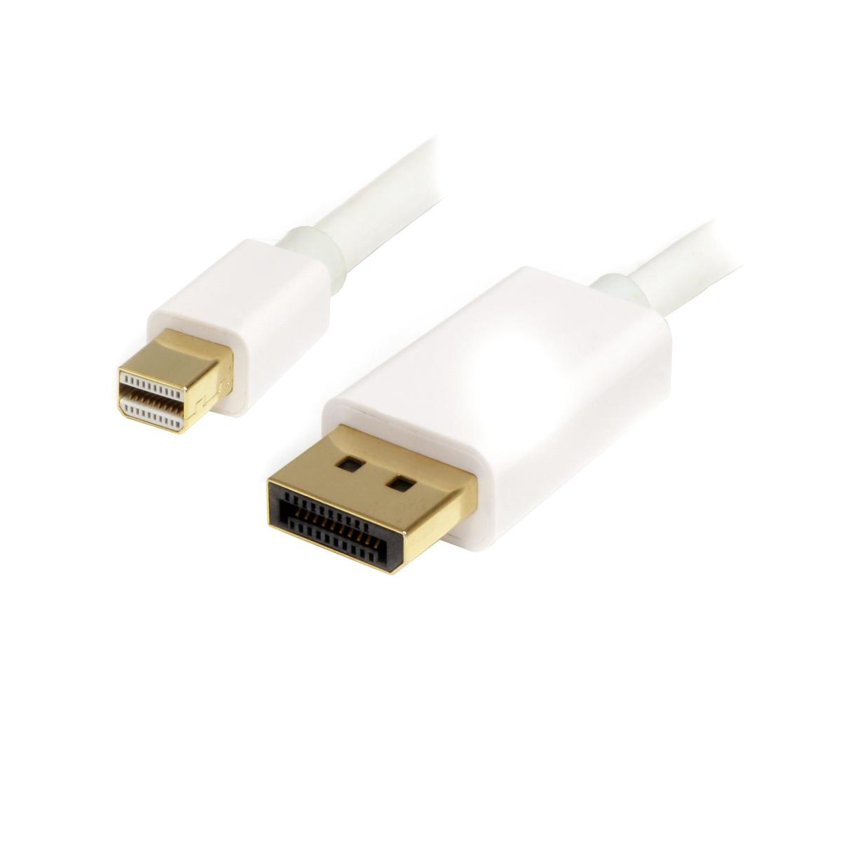 StarTech.com 1m (3ft) Mini DisplayPort to DisplayPort 1.2 Cable - 4K x 2K UHD Mini DisplayPort to DisplayPort Adapter Cable - Mini DP to DP Cable for Monitor - mDP to DP Converter Cord
