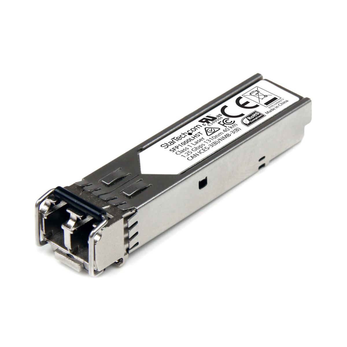 StarTech.com MSA Compliant SFP Transceiver Module - 1000BASE-LH~MSA Uncoded SFP Module - 1000BASE-LH - 1GbE Single Mode Fiber (SMF) Optic Transceiver - 1GE Gigabit Ethernet SFP - LC 40km - 1310nm - DDM