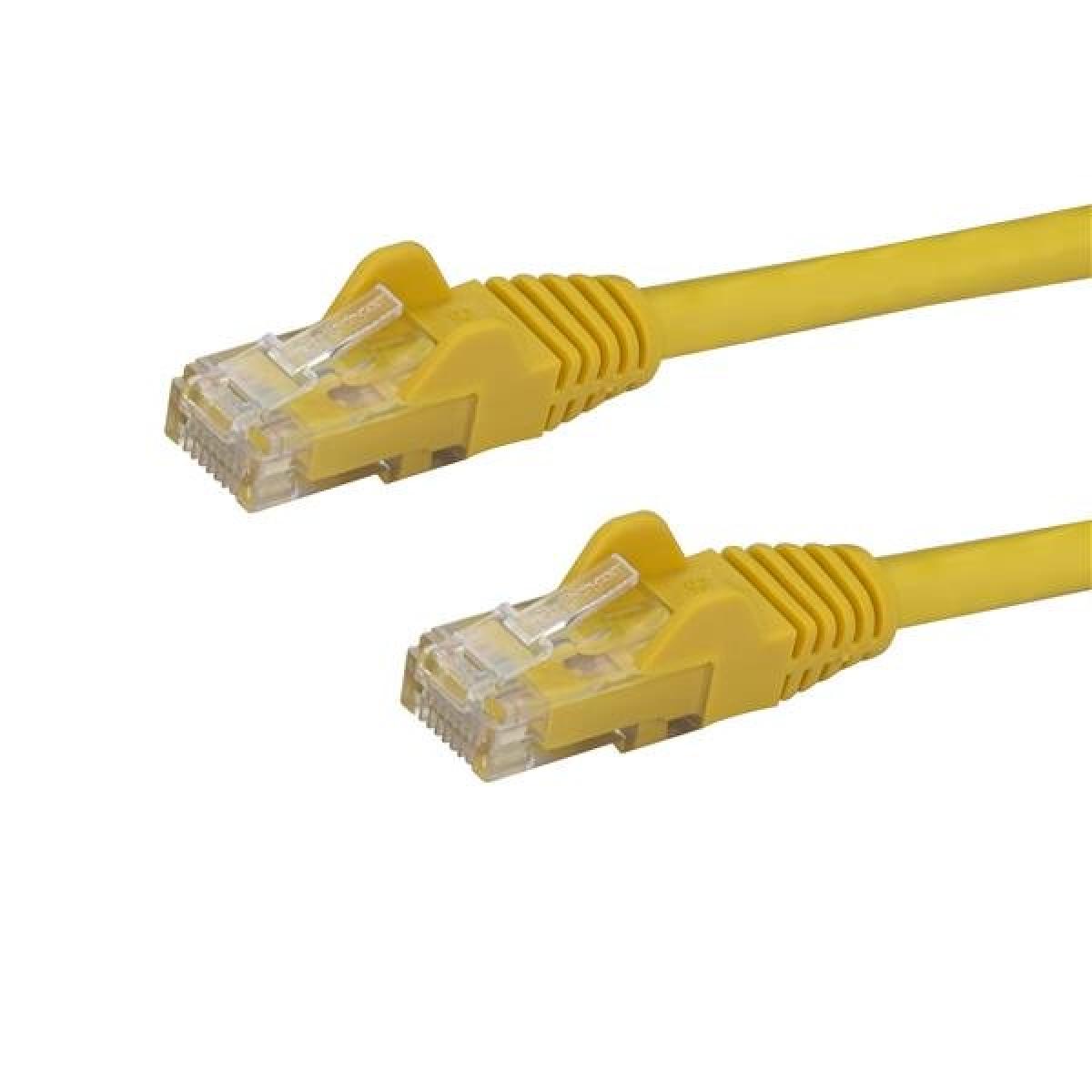 StarTech.com 3m CAT6 Ethernet Cable - Yellow CAT 6 Gigabit Ethernet Wire -250MHz 100W PoE RJ45 UTP Network/Patch Cord Snagless w/Strain Relief Individually Tested