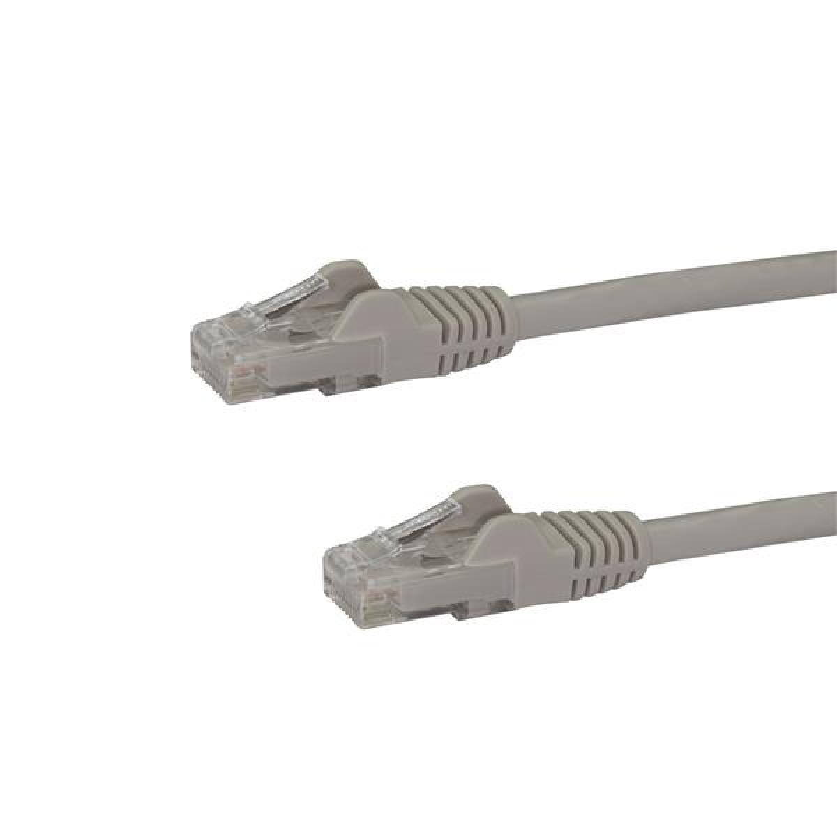 StarTech.com 100ft CAT6 Ethernet Cable - Gray CAT 6 Gigabit Ethernet Wire -250MHz 100W PoE RJ45 UTP Network/Patch Cord Snagless w/Strain Relief Individually Tested