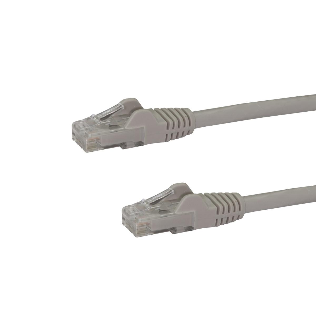 StarTech.com 75ft CAT6 Ethernet Cable - Gray CAT 6 Gigabit Ethernet Wire -250MHz 100W PoE RJ45 UTP Network/Patch Cord Snagless w/Strain Relief Individually Tested
