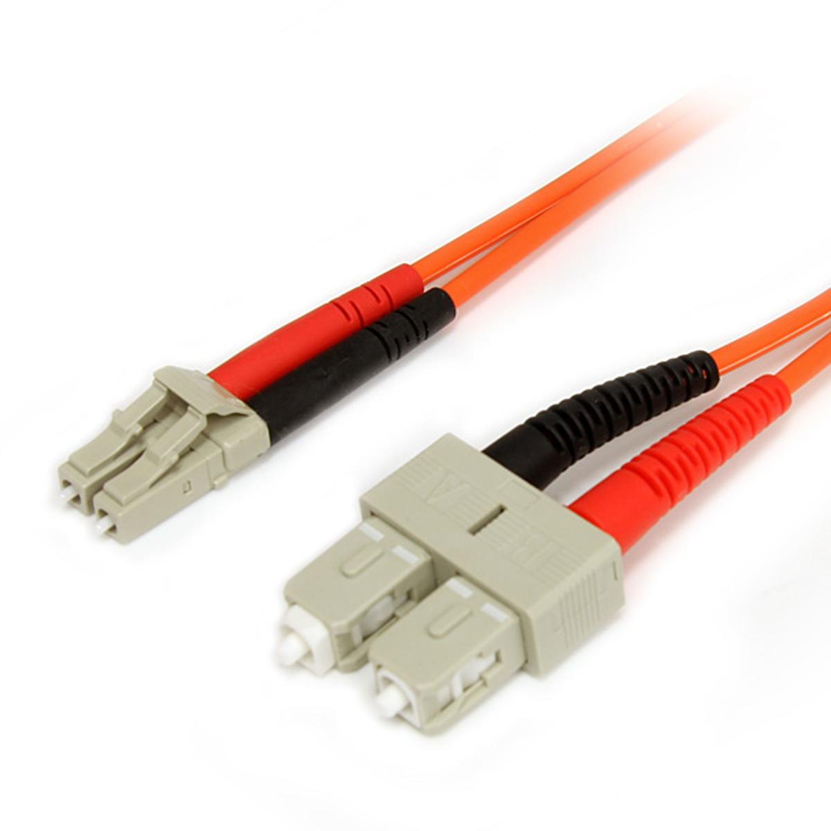 StarTech.com 5m Fiber Optic Cable - Multimode Duplex 62.5/125 LSZH Fiber Jumper Cord - LC/SC