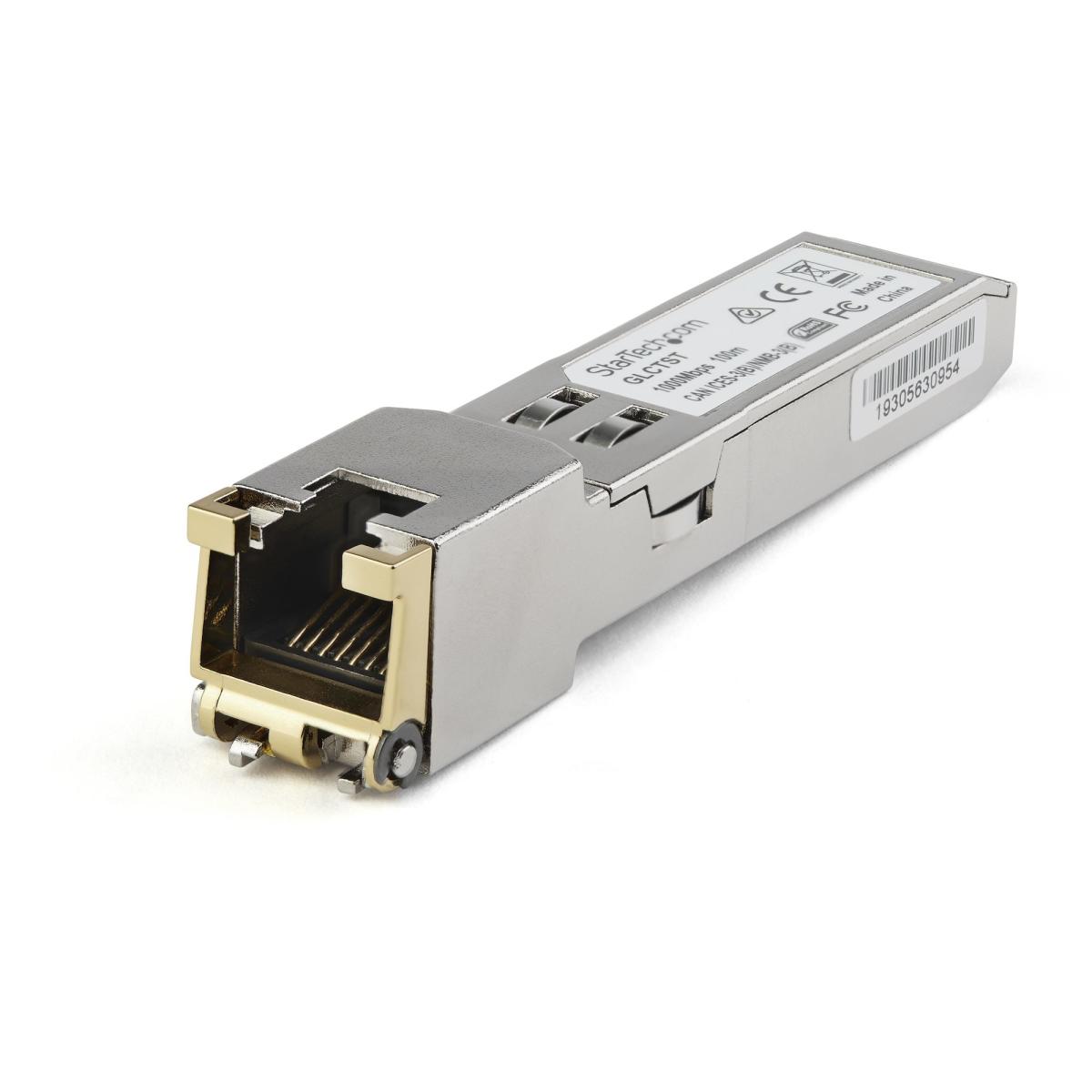 StarTech.com Juniper SFP-1GE-FE-E-T Compatible SFP Module - 1000BASE-T - SFP to RJ45 Cat6/Cat5e - 1GE Gigabit Ethernet SFP - RJ-45 100m