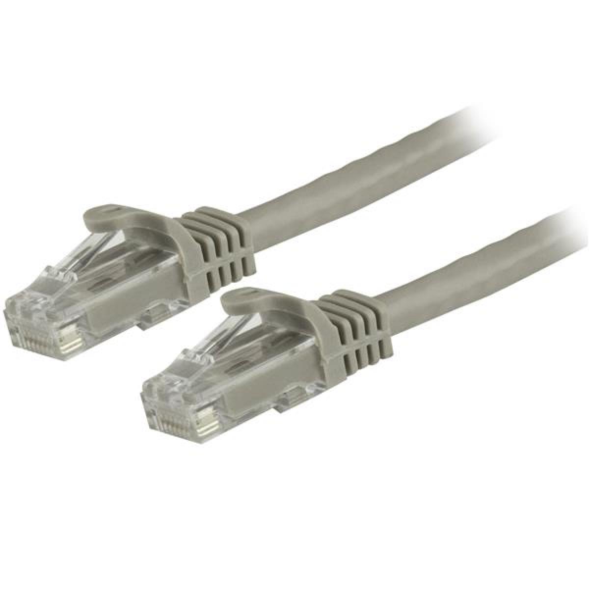 StarTech.com 1.5m CAT6 Ethernet Cable - Grey CAT 6 Gigabit Ethernet Wire -250MHz 100W PoE RJ45 UTP Network/Patch Cord Snagless w/Strain Relief Individually Tested