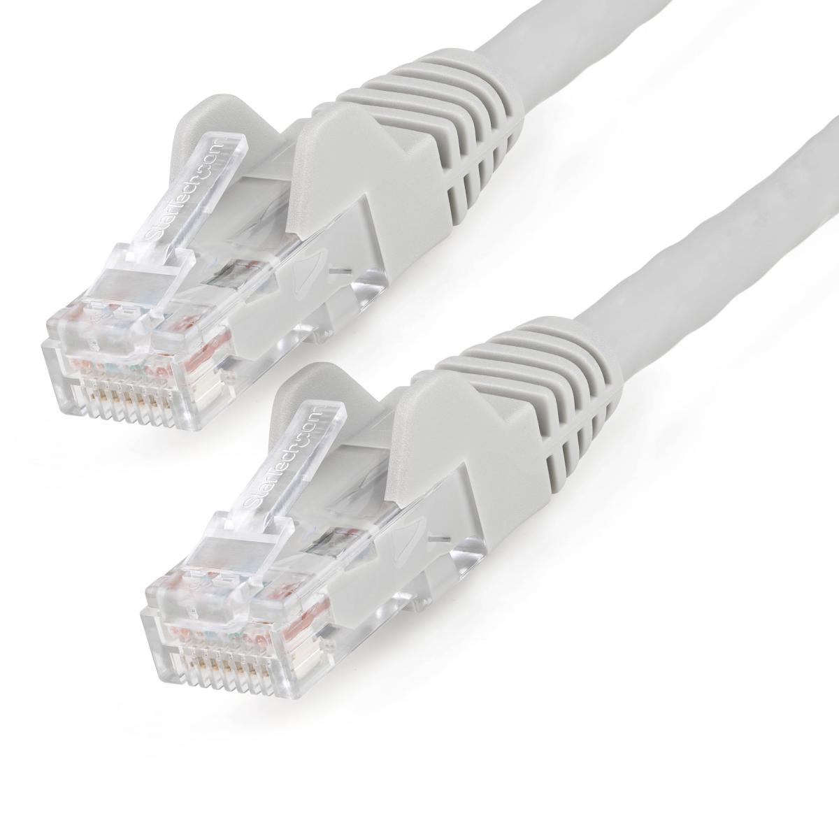 StarTech.com 5m CAT6 Ethernet Cable - LSZH (Low Smoke Zero Halogen) - 10 Gigabit 250Mhz 100W PoE RJ45 10GbE UTP Network Patch Cord Snagless with Strain Relief - Grey, CAT 6, ETL Verified, 24AWG