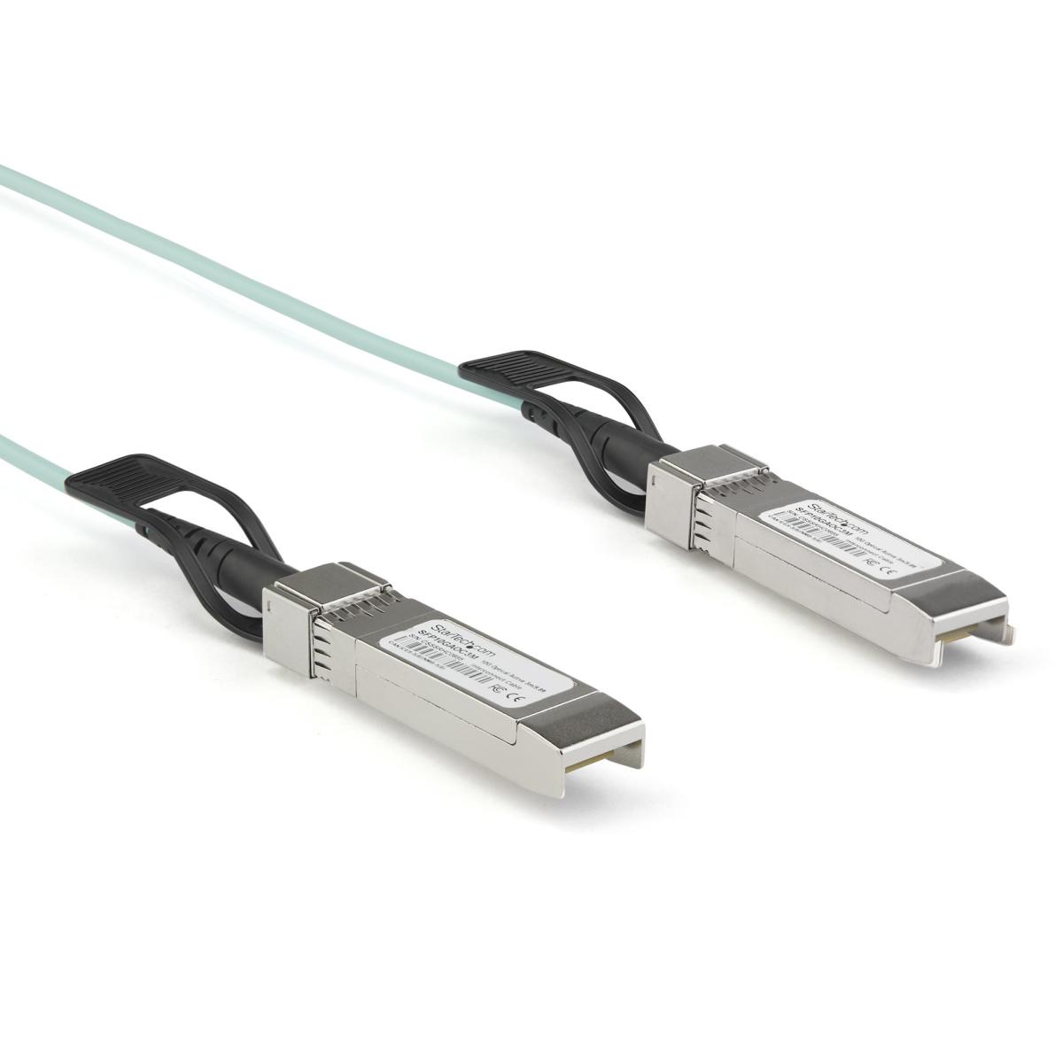StarTech.com Dell EMC AOC-SFP-10G-5M Compatible 5m/16.4ft 10G SFP+ to SFP+ AOC Cable - 10GbE SFP+ Active Optical Fiber - 10Gbps SFP Plus/Mini GBIC/Transceiver Module Cable - ~Dell EMC AOC-SFP-10G-5M Compatible 5m/16.4ft 10G SFP+ to SFP+ AOC Cable - 10GbE 