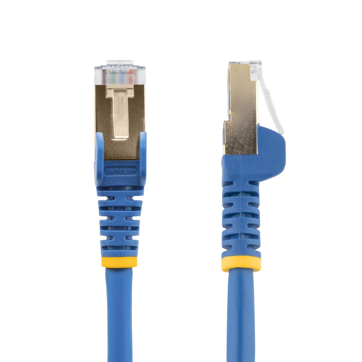 StarTech.com 7m CAT6a Ethernet Cable - 10 Gigabit Shielded Snagless RJ45 100W PoE Patch Cord - 10GbE STP Network Cable w/Strain Relief - Blue Individually Tested/Wiring is UL Certified/TIA